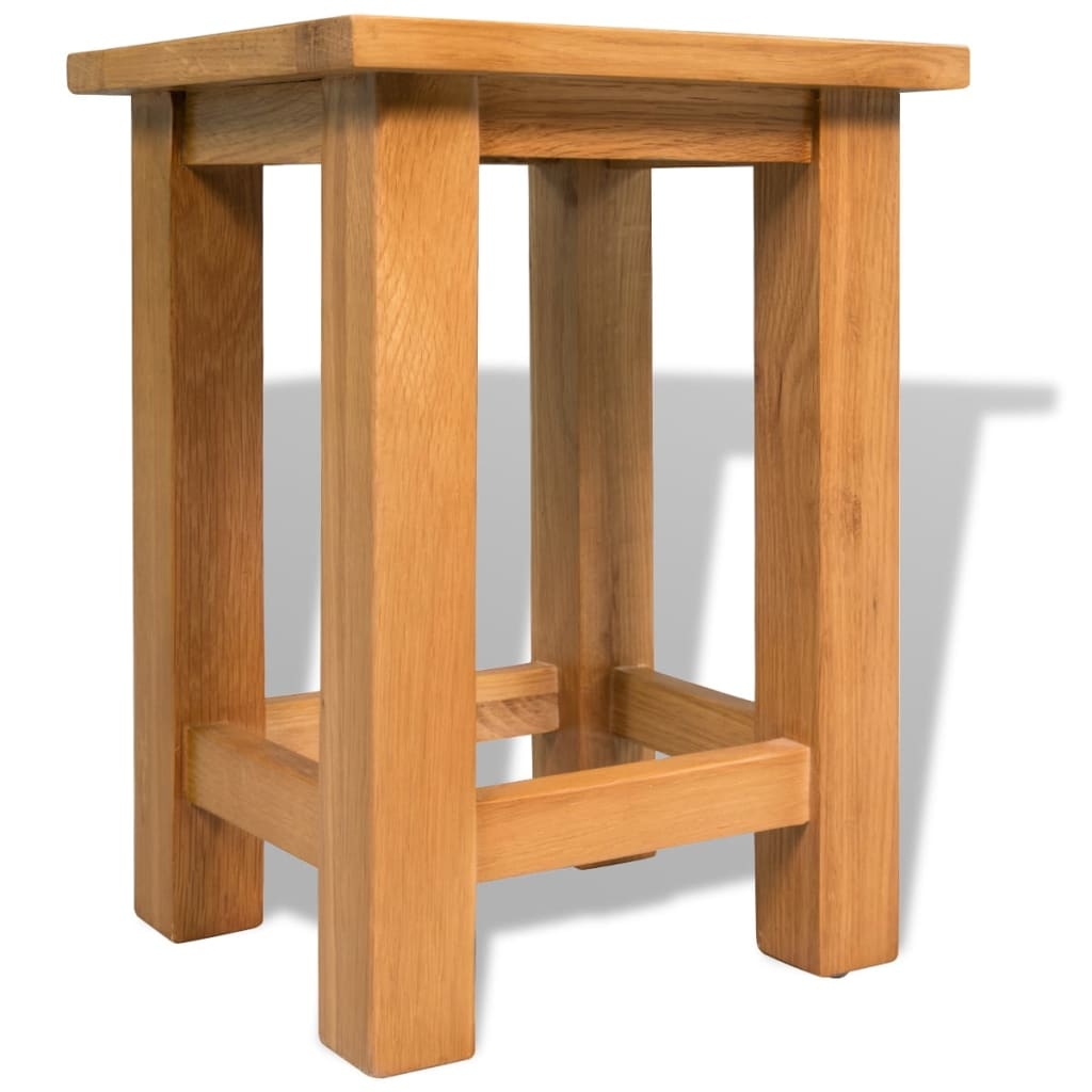 VidaXL Bijzettafels 2 st 27x24x37 cm massief eikenhout