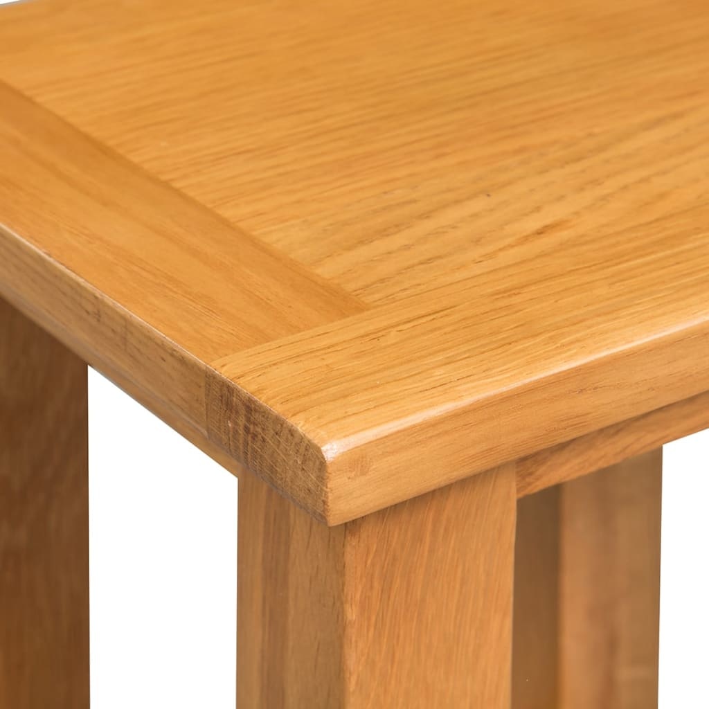 VidaXL Bijzettafels 2 st 27x24x37 cm massief eikenhout
