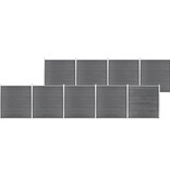 VidaXL Schutting 1564x186 cm HKC grijs
