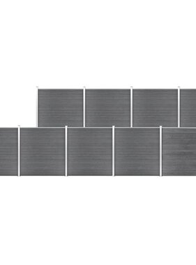 VidaXL Schutting 1564x186 cm HKC grijs