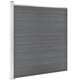 VidaXL Schutting 1564x186 cm HKC grijs