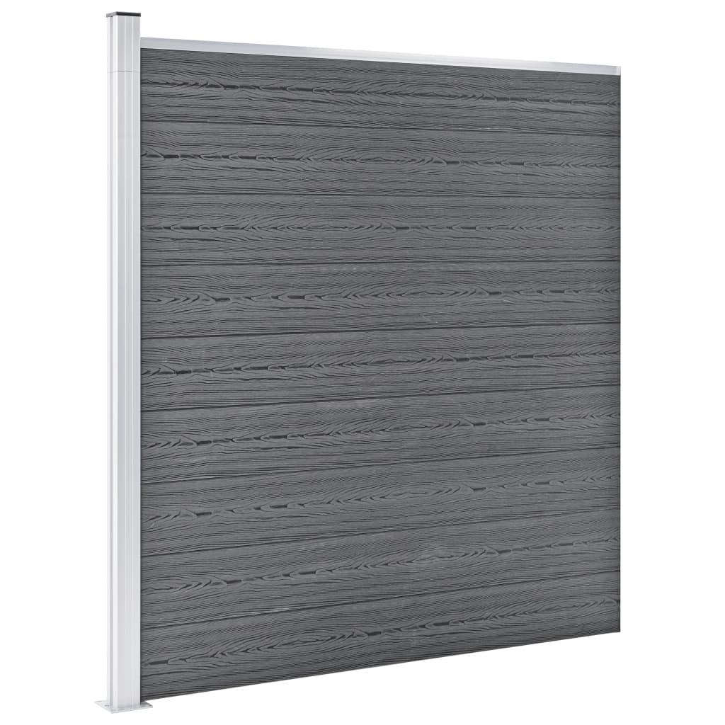 VidaXL Schutting 1564x186 cm HKC grijs