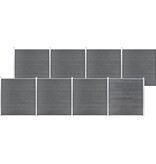 VidaXL Schutting 1391x186 cm HKC grijs