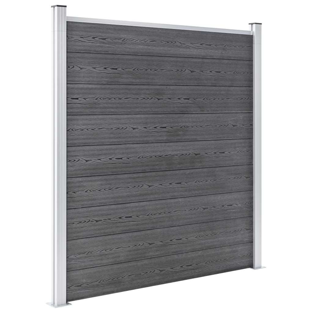 VidaXL Schutting 1391x186 cm HKC grijs