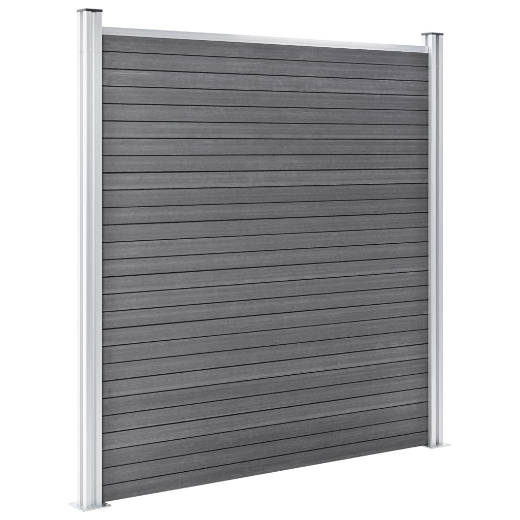 VidaXL Schutting 1391x186 cm HKC grijs