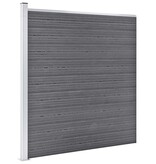 VidaXL Schutting 1218x186 cm HKC grijs