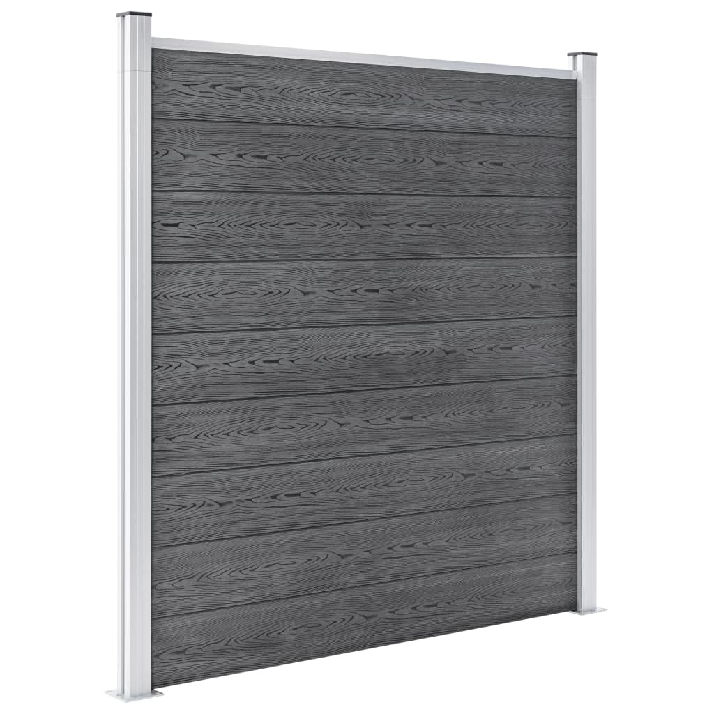 VidaXL Schutting 1218x186 cm HKC grijs