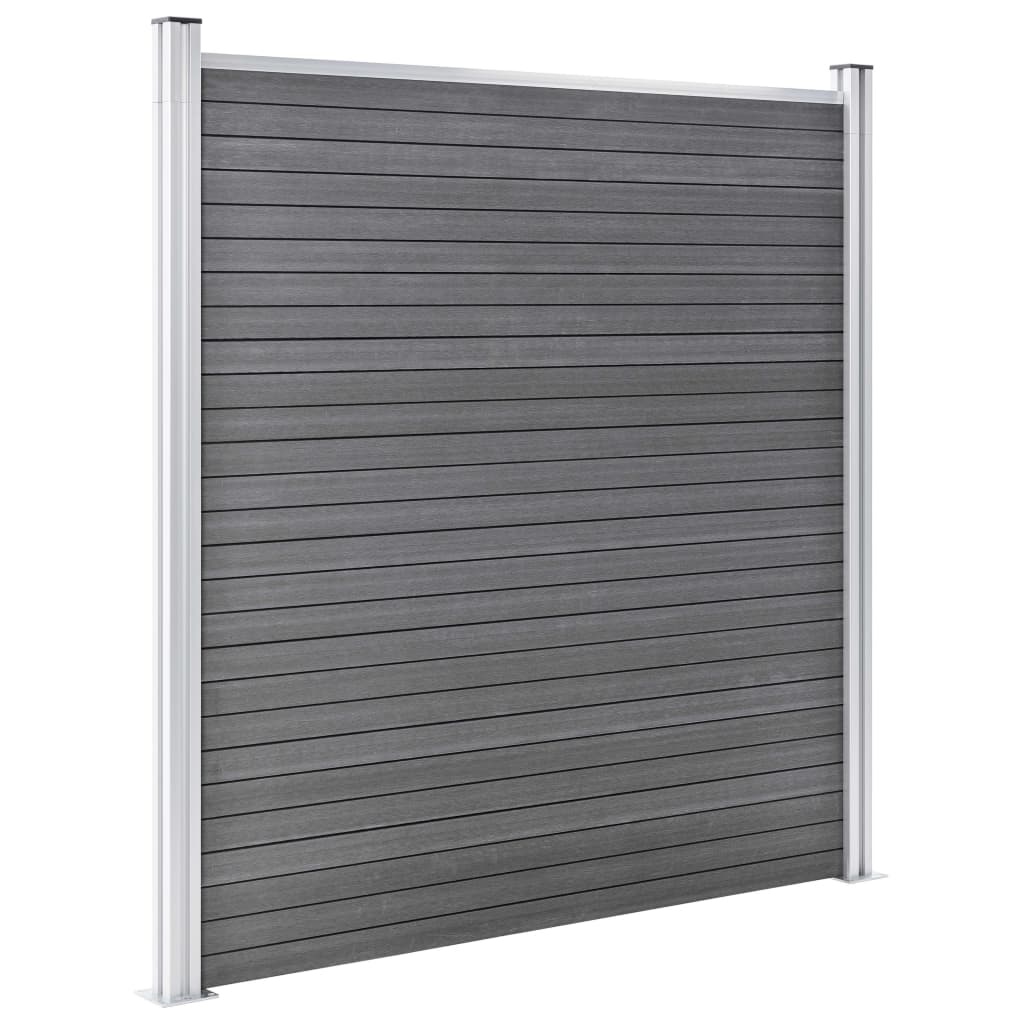 VidaXL Schutting 1218x186 cm HKC grijs