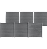 VidaXL Schutting 1045x186 cm HKC grijs