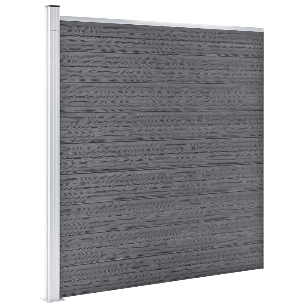 VidaXL Schutting 872x186 cm HKC grijs