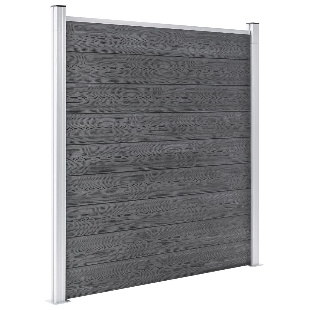 VidaXL Schutting 526x186 cm HKC grijs
