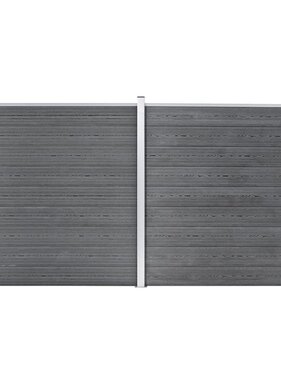 VidaXL Schutting 353x186 cm HKC grijs