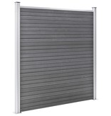 VidaXL Schutting 353x186 cm HKC grijs