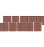 VidaXL Schutting 1737x186 cm HKC bruin