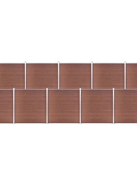 VidaXL Schutting 1737x186 cm HKC bruin
