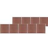 VidaXL Schutting 1564x186 cm HKC bruin