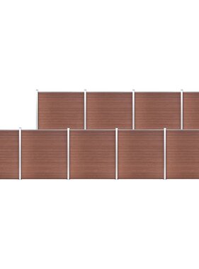 VidaXL Schutting 1564x186 cm HKC bruin