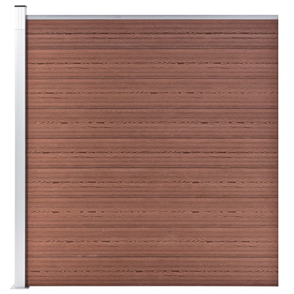 VidaXL Schutting 1564x186 cm HKC bruin