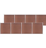 VidaXL Schutting 1391x186 cm HKC bruin