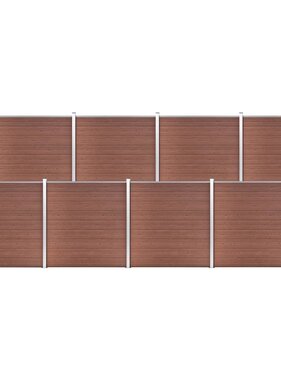 VidaXL Schutting 1391x186 cm HKC bruin