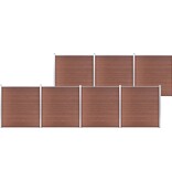 VidaXL Schutting 1218x186 cm HKC bruin