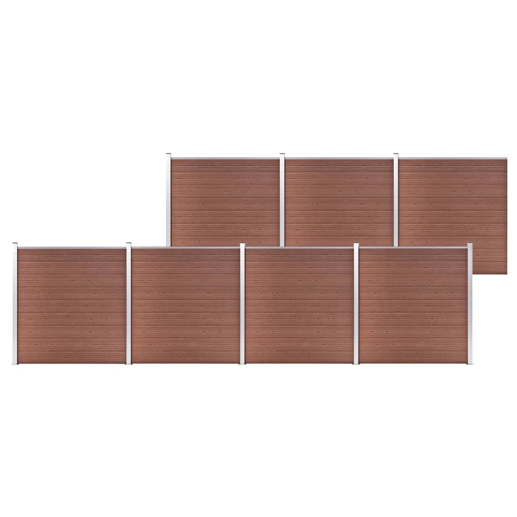 VidaXL Schutting 1218x186 cm HKC bruin