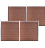 VidaXL Schutting 699x186 cm HKC bruin