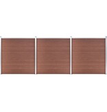 VidaXL Schutting 526x186 cm HKC bruin