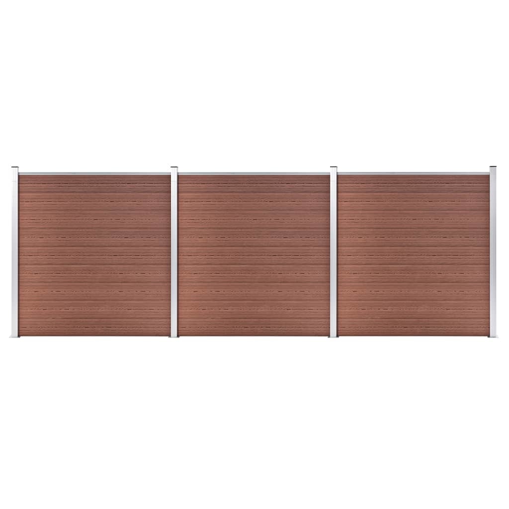 VidaXL Schutting 526x186 cm HKC bruin