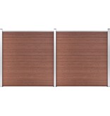 VidaXL Schutting 353x186 cm HKC bruin