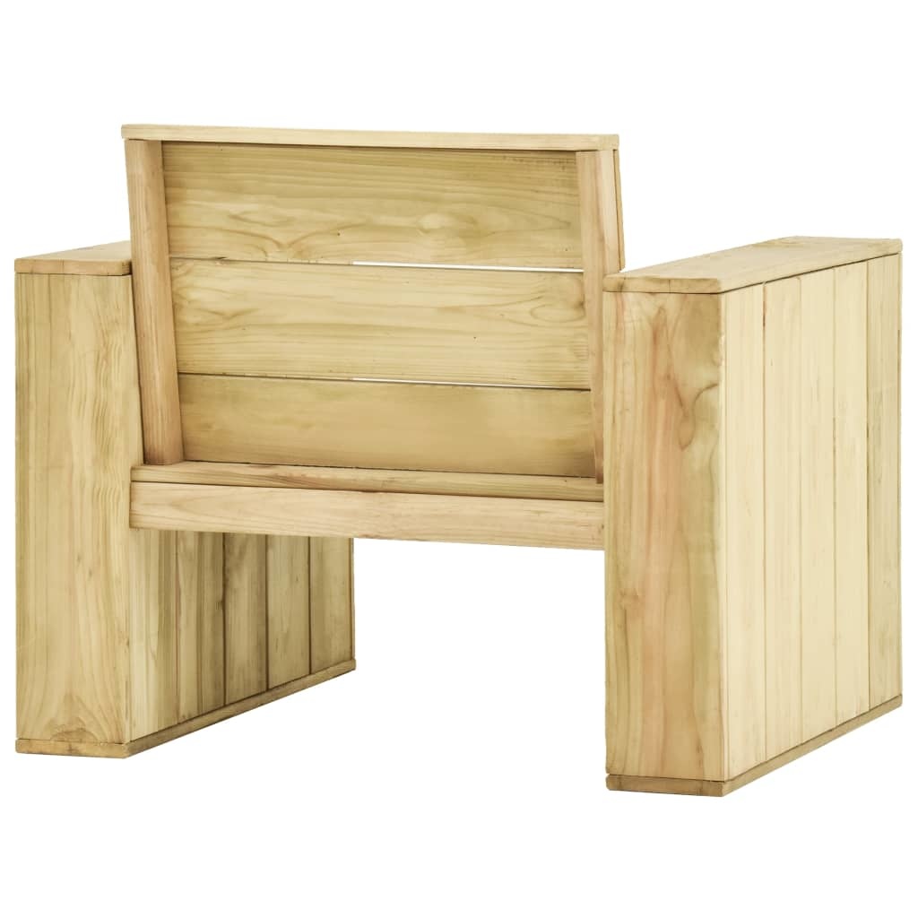 VidaXL Tuinstoelen 2 st 89x76x76 cm geïmpregneerd grenenhout