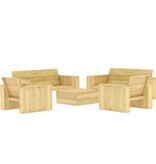VidaXL 5-delige Loungeset geïmpregneerd grenenhout