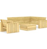 VidaXL 3-delige Loungeset geïmpregneerd grenenhout