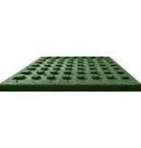 vidaXL Valtegels 24 st 50x50x3 cm rubber groen