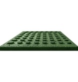 vidaXL Valtegels 12 st 50x50x3 cm rubber groen