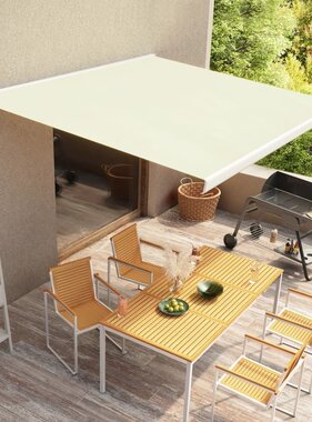 VidaXL Luifel gemotoriseerd 350x250 cm crème