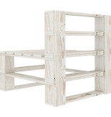 VidaXL Tuinbank 4-zits pallet hout wit