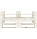 VidaXL Tuinbank 2-zits pallet hout wit