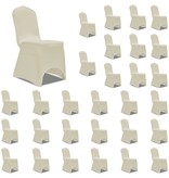 VidaXL Stoelhoezen stretch 30 st crème