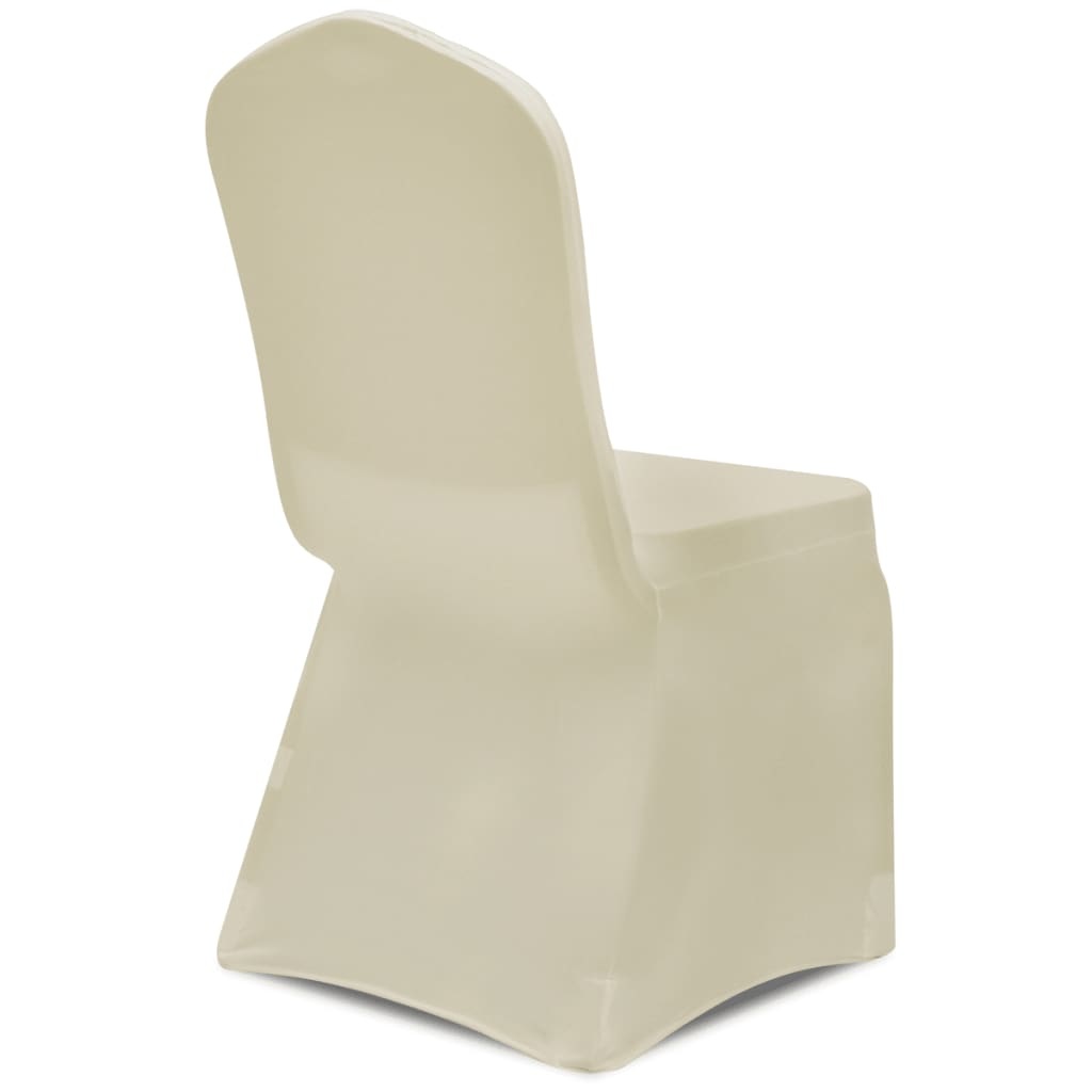 VidaXL Stoelhoezen stretch 30 st crème