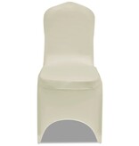 VidaXL Stoelhoezen stretch 24 st crème