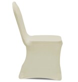 VidaXL Stoelhoezen stretch 24 st crème