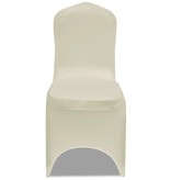 VidaXL Stoelhoezen  stretch 18 st crème