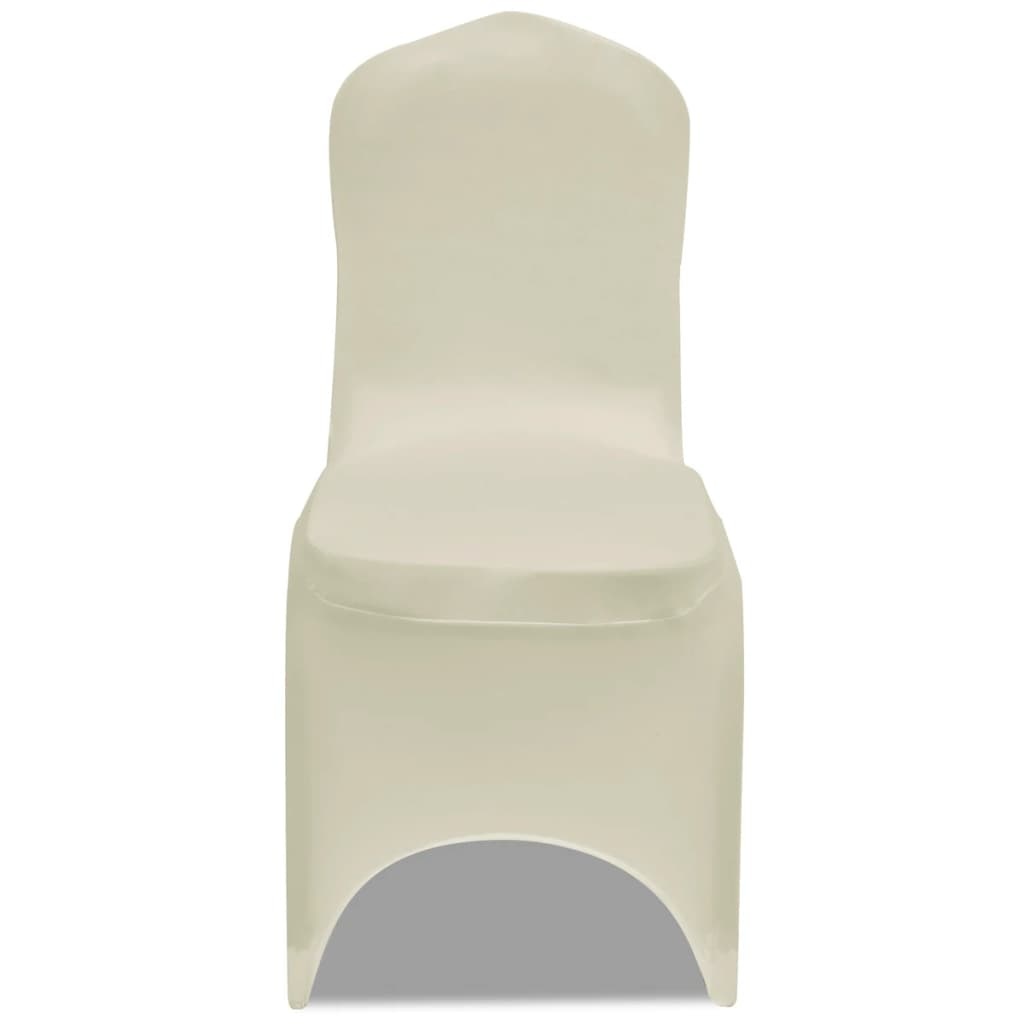VidaXL Stoelhoezen  stretch 18 st crème