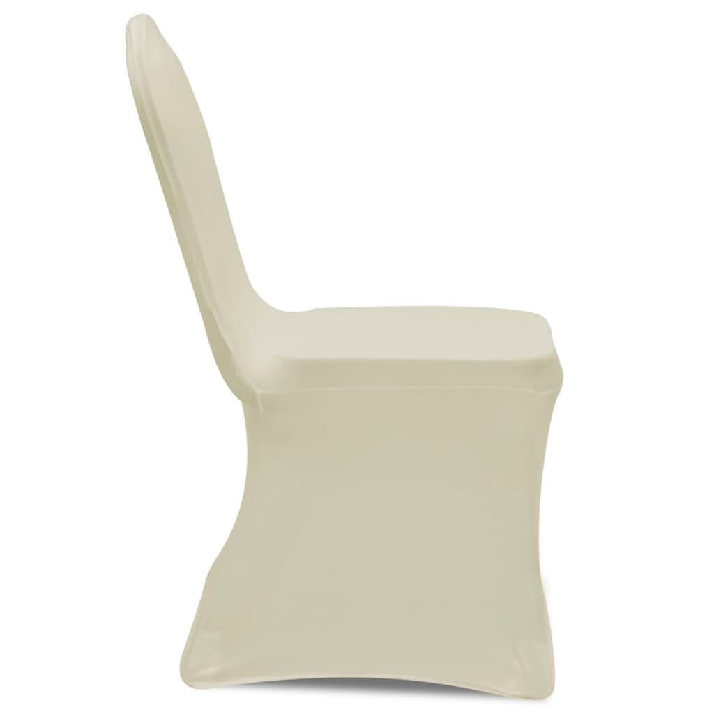 VidaXL Stoelhoezen  stretch 18 st crème