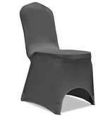 VidaXL Stoelhoezen stretch 24 st zwart