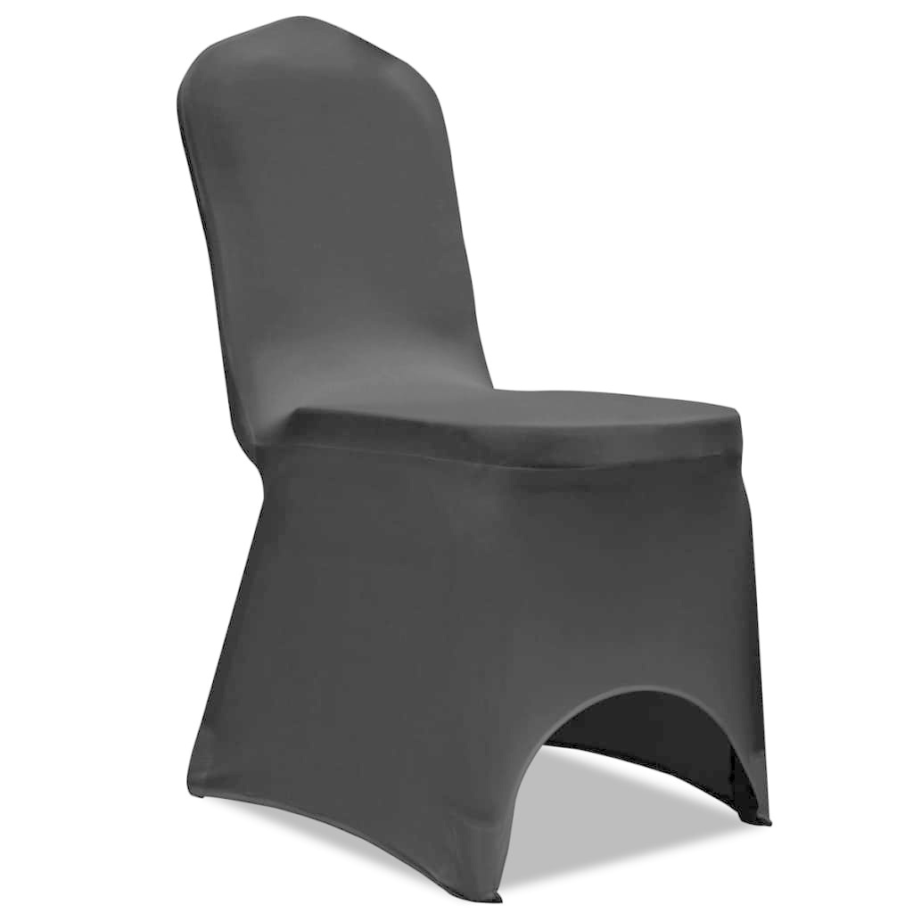 VidaXL Stoelhoezen stretch 24 st zwart