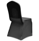 VidaXL Stoelhoezen stretch 24 st zwart