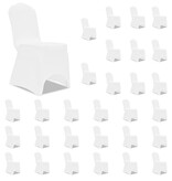VidaXL Stoelhoezen stretch 30 st wit