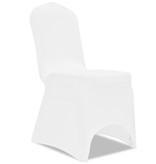 VidaXL Stoelhoezen stretch 24 st wit